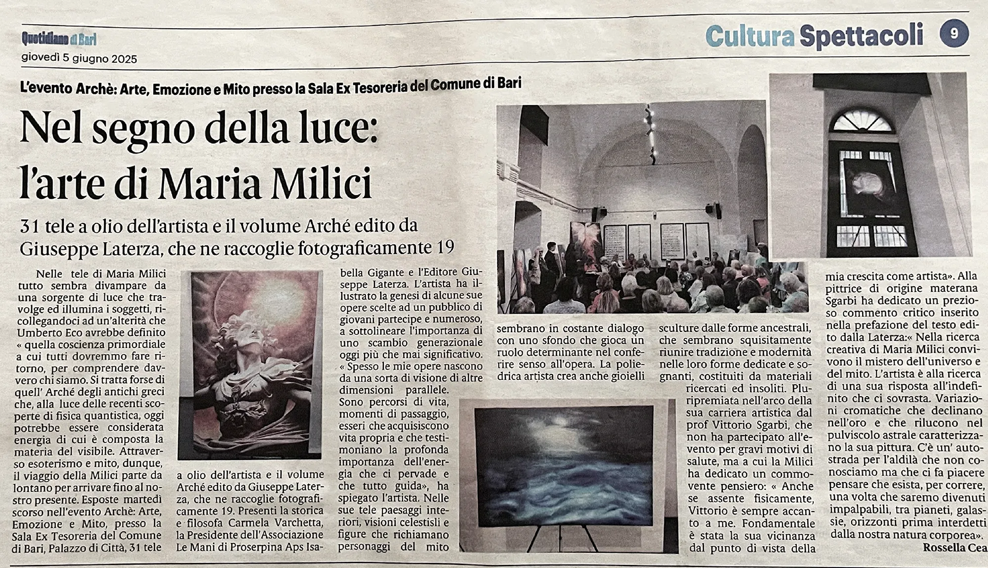 Maria Milici Articolo QdB